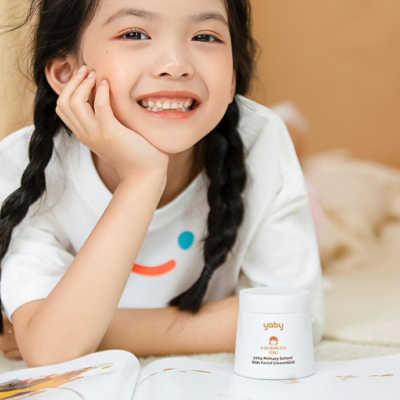 Yaby Primary School Kids Facial Cream - 1pc | Designed for Girls Aged 6-12 | 50G/1.764 Oz. | Gentle Kids Facial Lotion | Hydrating Kids Facial Moisturizer | Essential Winter Skincare for Kids | Perfect for Christmas Gifts | Imported from Korea | Ideal