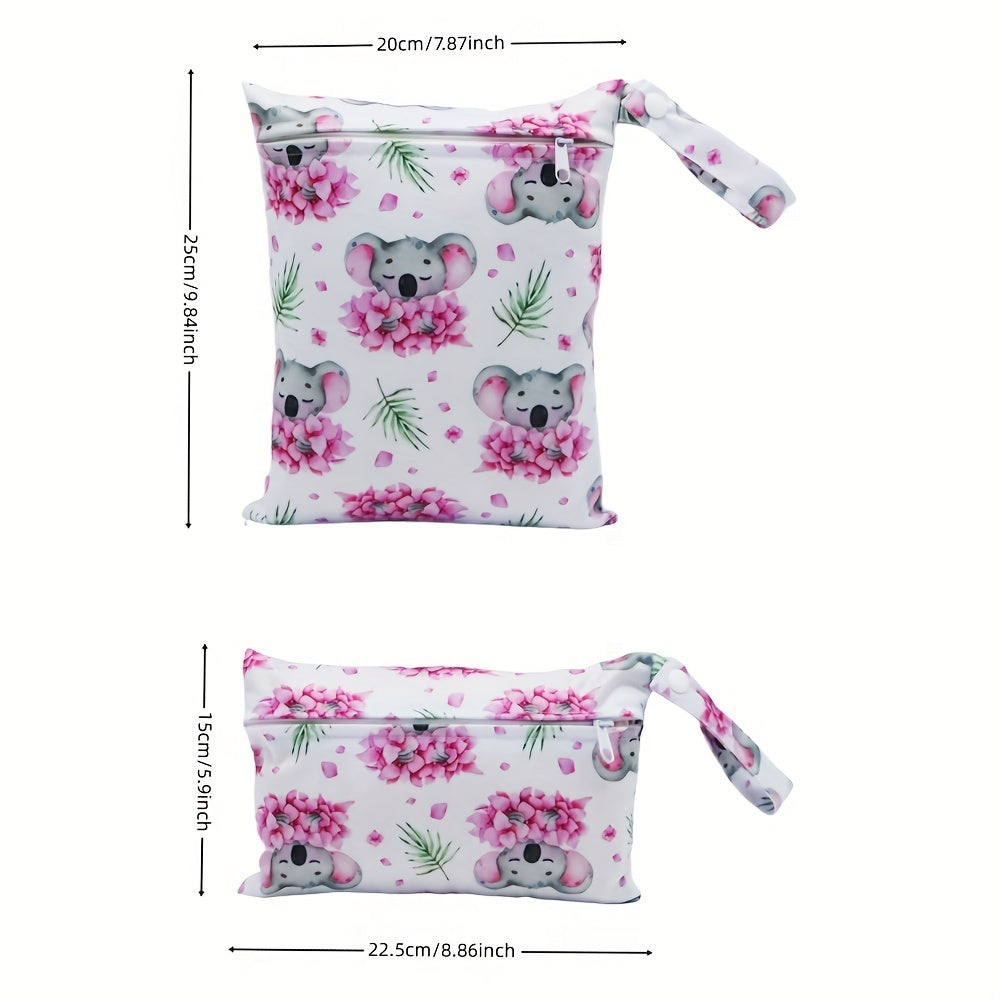 Koala Print Diaper Bags - Set of 2 Asenappy Bags, Perfect for Halloween, Thanksgiving, and Christmas Gifts