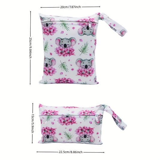 Koala Print Diaper Bags - Set of 2 Asenappy Bags, Perfect for Halloween, Thanksgiving, and Christmas Gifts