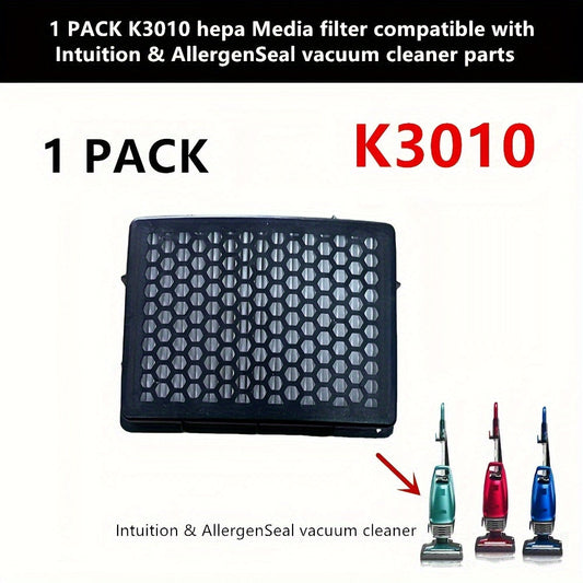 1pc Premium HEPA Media Filter for Intuition & AllergenSeal Vacuums - Improves Air Quality