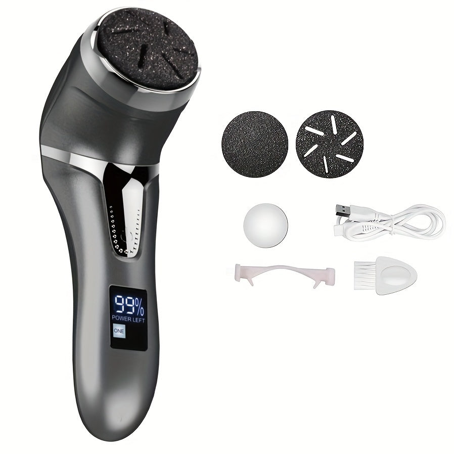 Rechargeable foot callus remover for professional foot care - perfect gift for dry, hard skin.