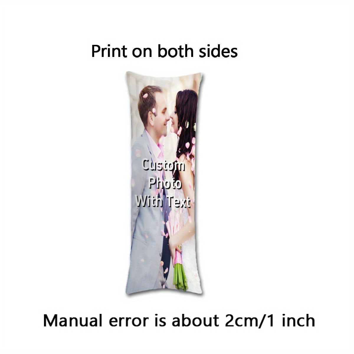 Get yourself a Personalized Photo Long Pillowcase! This double-sided, soft plush pillowcase is perfect for home decor and gifts. It's ideal for special occasions like Valentine's Day, Christmas, and Thanksgiving. Measuring at 50.8x137.16 cm, this