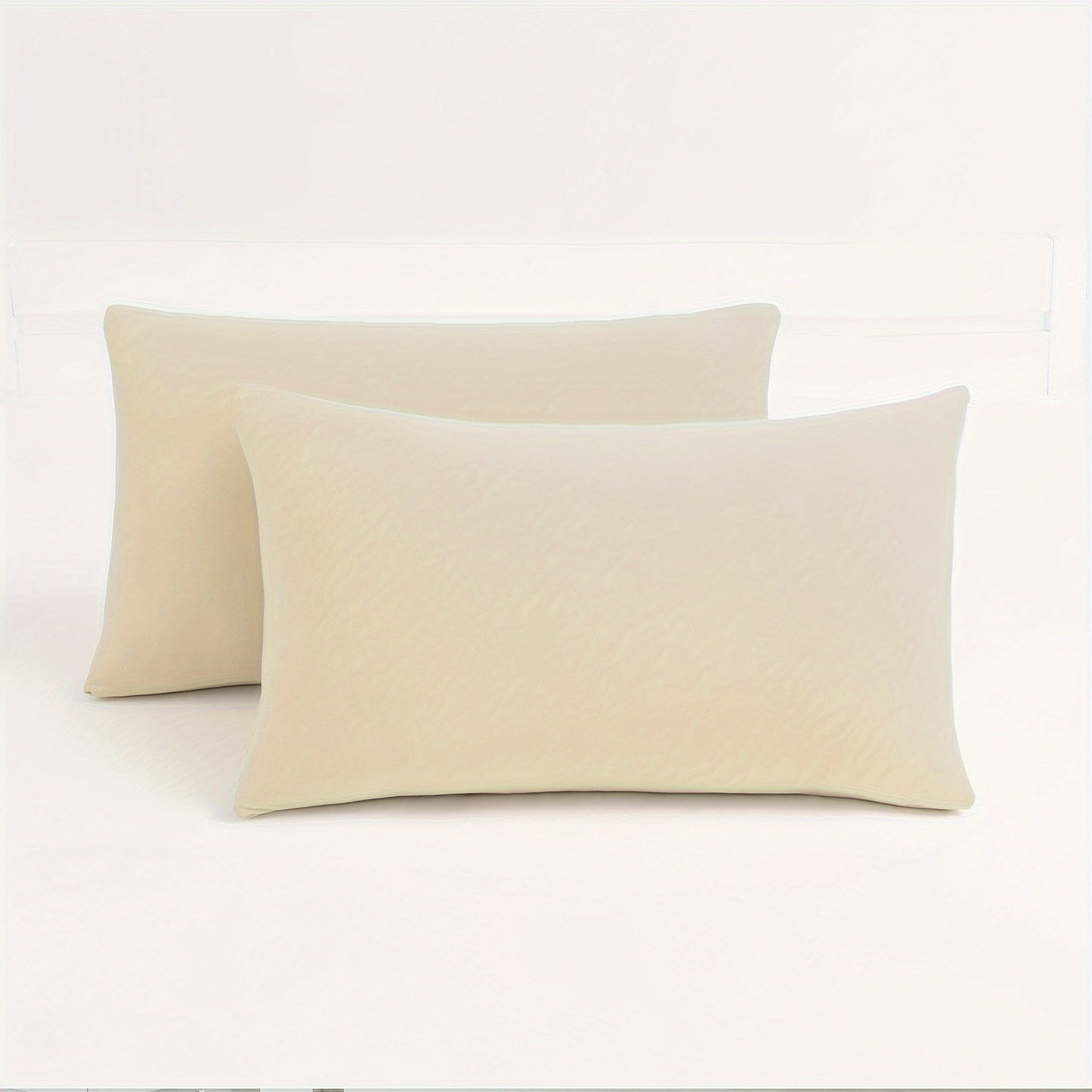 Stretchable on all sides, these 2-piece Stretch Pillow Cases feature a super soft feel and come with an envelope closure. They are designed to resist wrinkles, fading, and stains, making them a durable option for protecting your pillows.