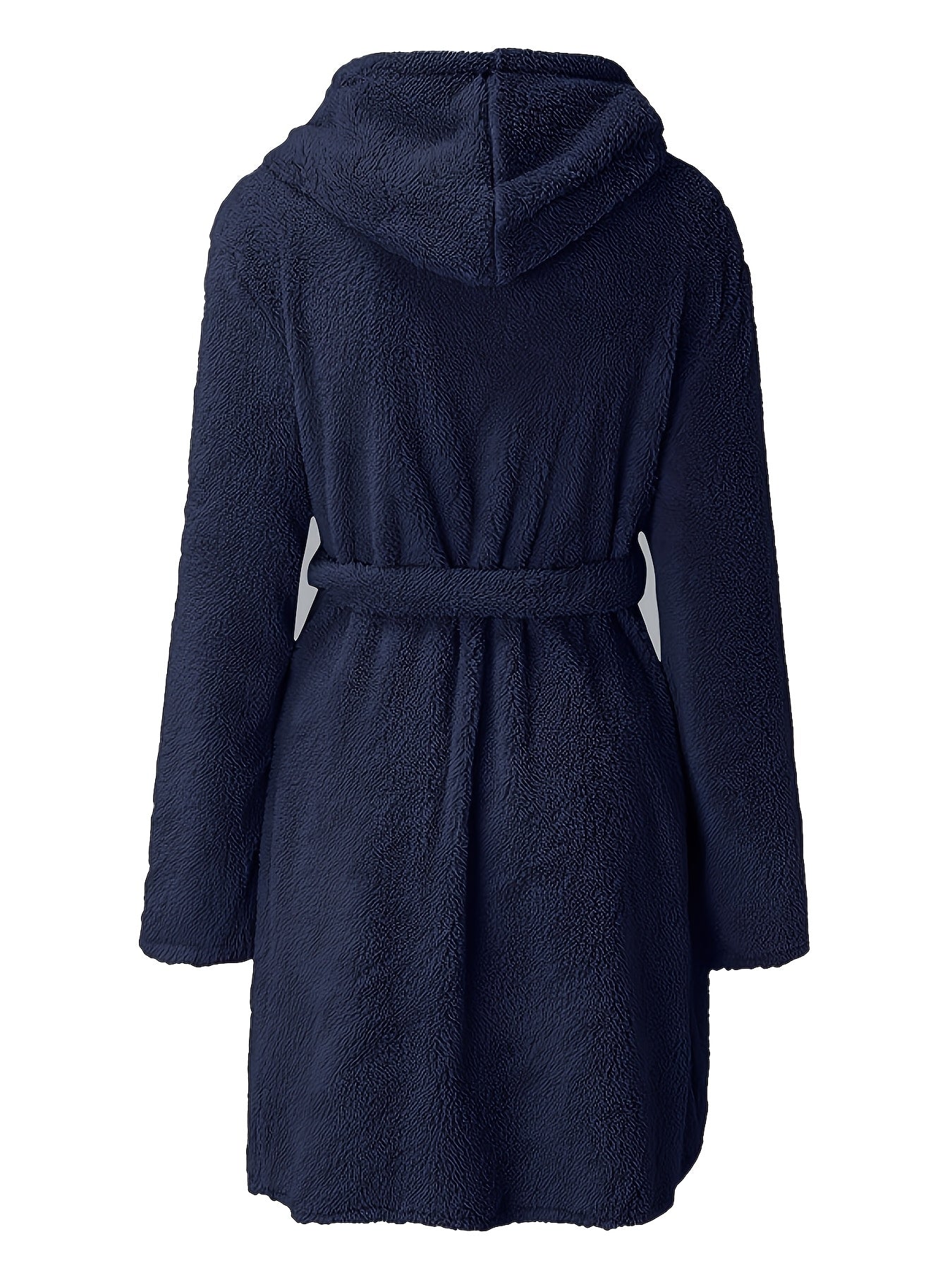 Men's warm robe with fleece lining - cozy, thick, and comfortable. Perfect for fall/winter. Machine washable.