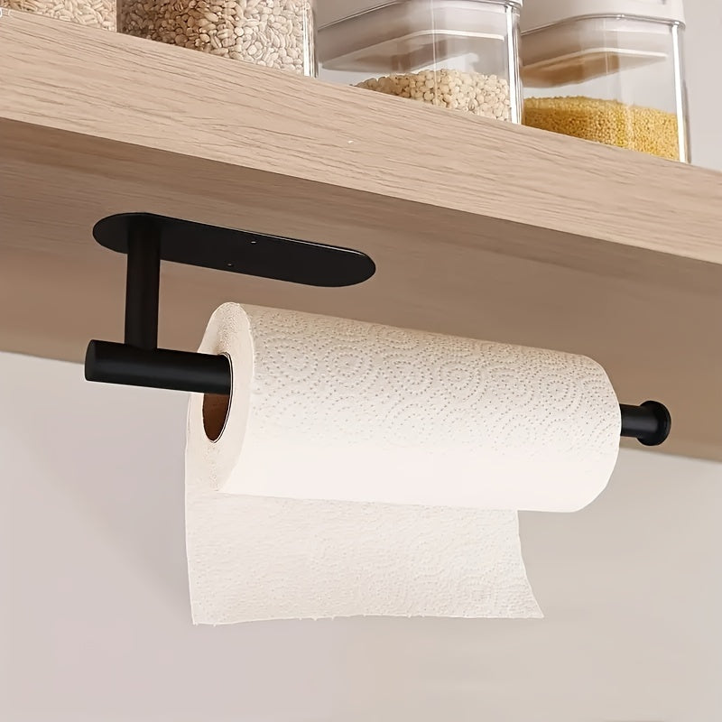 A versatile and space-saving solution for keeping paper towels tidy and easily accessible in your kitchen or bathroom, this creative non-perforated paper towel holder can also store rolls of paper, plastic wrap, and towels. Perfect for organizing and