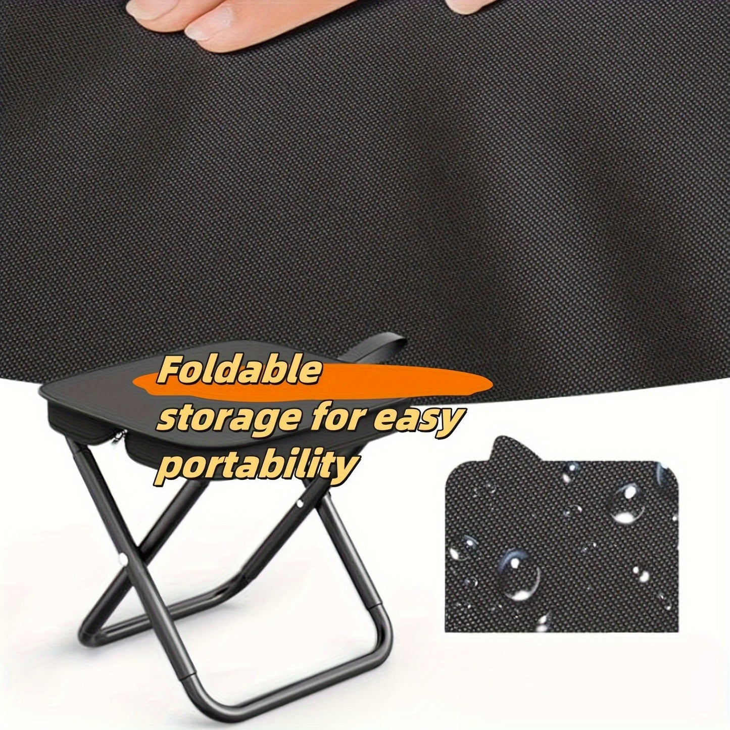 Convenient Easy-Store Folding Stool & Chair Combo - Perfect for Camping, Hiking, BBQs - Durable Material, Lightweight Design, Comfortable Seat - Portable and Easy to Carry