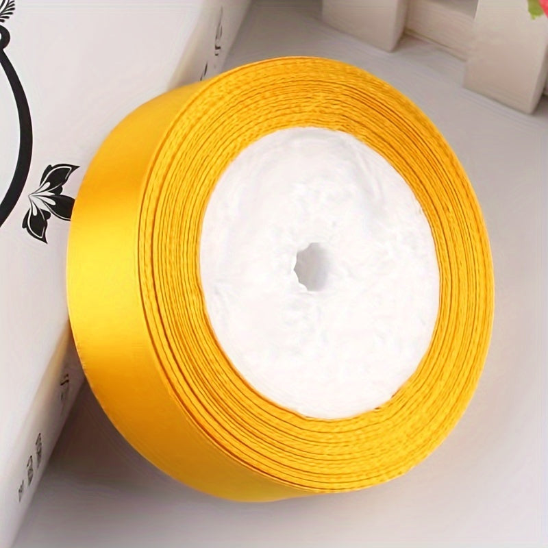 25 yards of 2.5cm wide satin ribbon for headbands, gift wrapping, and crafts.