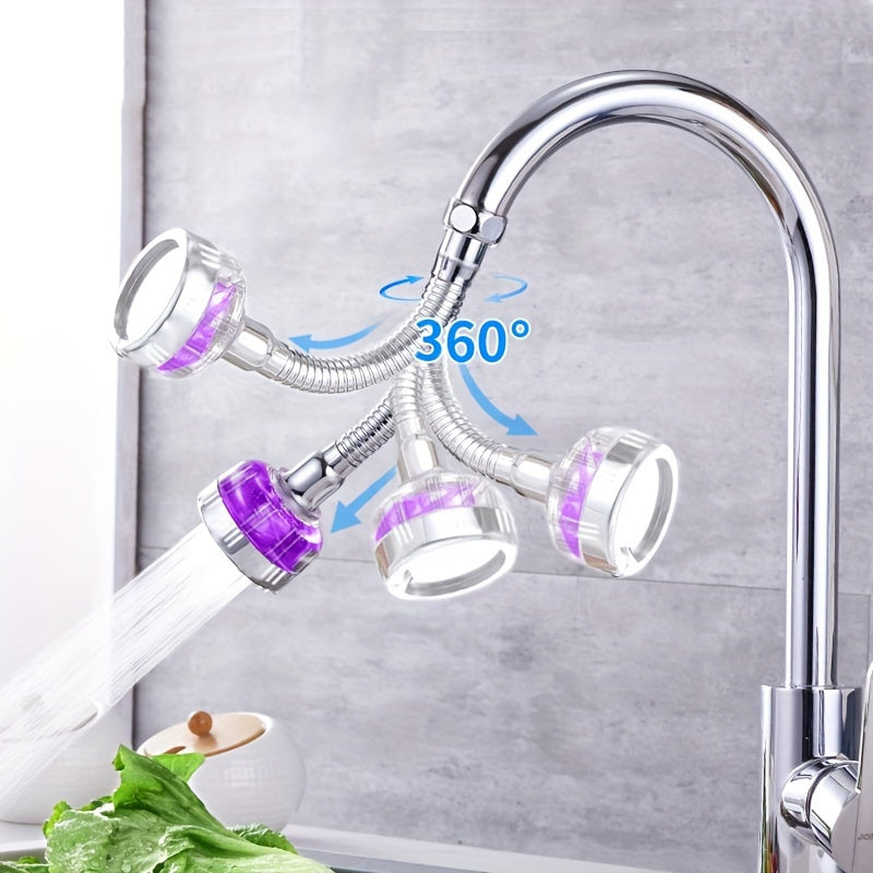 One piece Stainless Steel Kitchen Faucet Sprayer Extension Featuring Rotatable No-Splash Head, Universal Fit, Non-Electric Water Dispenser for Sink