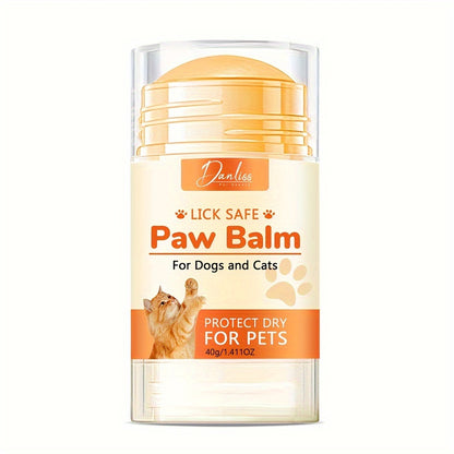 Danliss Lick Safe Paw Balm for Dogs & Cats - 40g moisturizer for dry paws & noses, in plastic container.