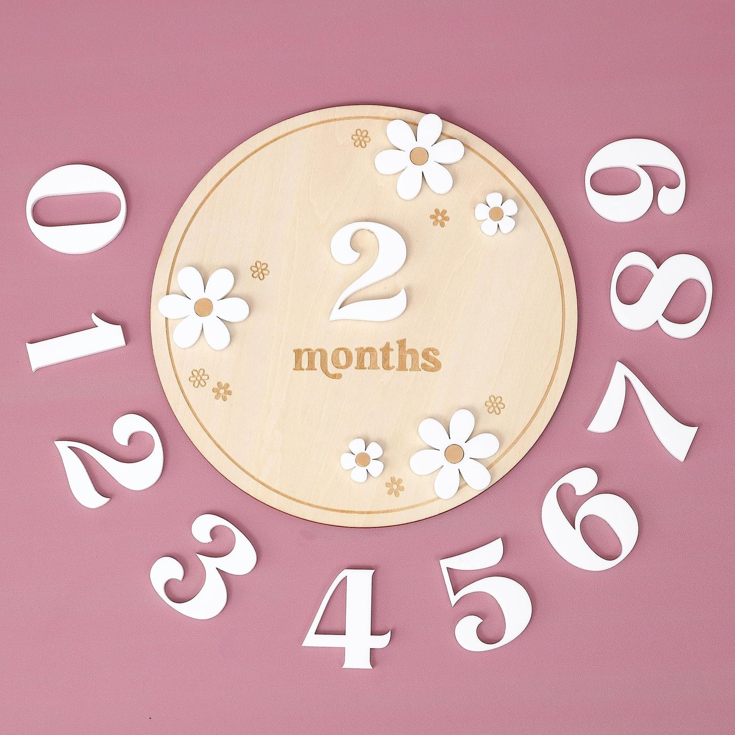 Get your hands on this adorable set of milestone cards! Made of wood, these cards are perfect for capturing all the special moments of your baby's first year. From pregnancy to their first birthday, these cards are a great way to track their growth and