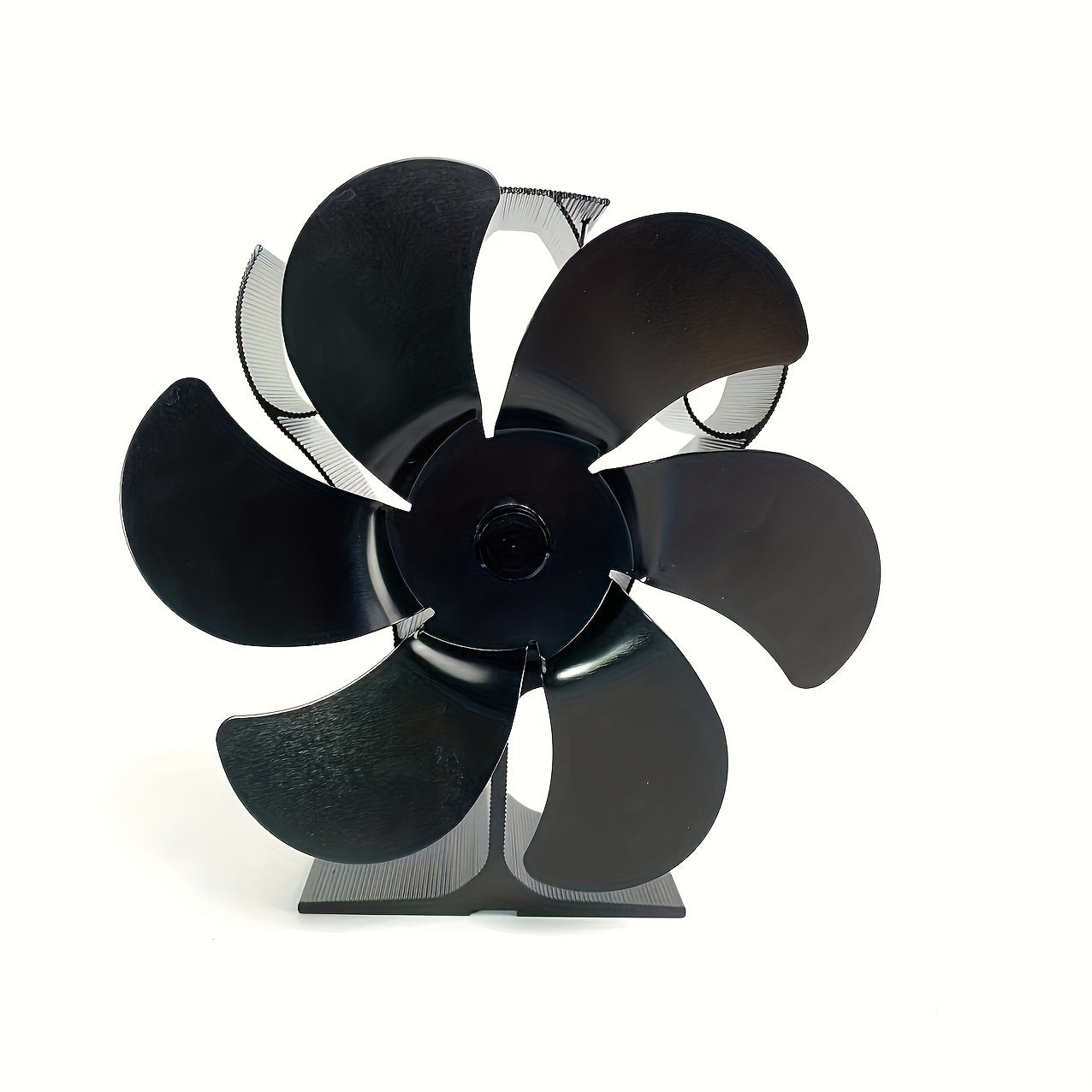 This high-quality 6-blade fireplace fan features high temperature overheating protection, making it suitable for fireplaces and other living spaces. Constructed from aluminum alloy material, it does not require a plug-in. With thickened fan blades, it is