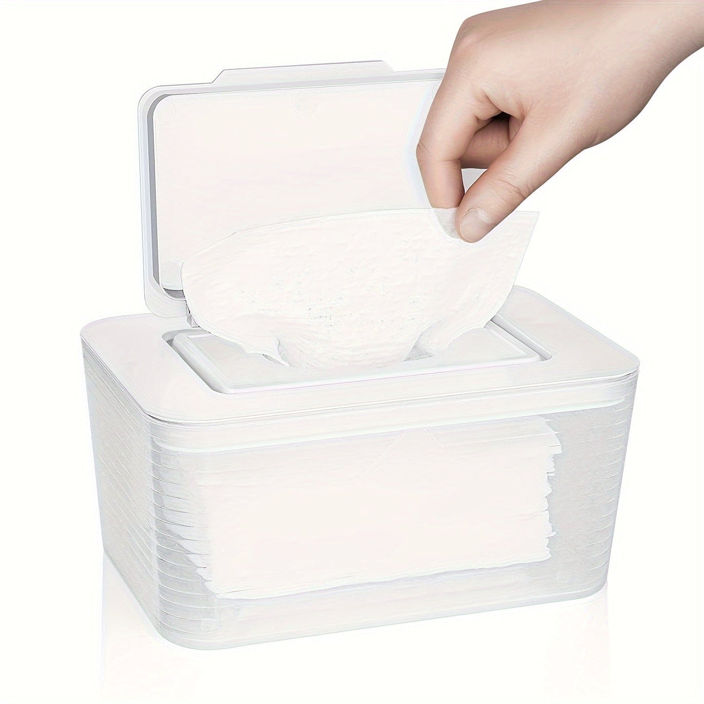 Wet Wipe Dispenser with Seal - Holds Plenty of Wipes, Easy to Refill with One Hand, Secure Closure for All Ages