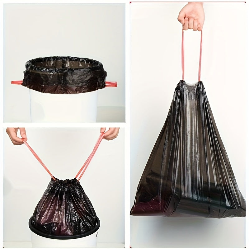 Upgrade your waste disposal system with our Extra Large Black Garbage Bags! This pack includes 2 rolls of 30 bags each, designed to be durable and leak-proof. Perfect for use in the home, these bags are suitable for the kitchen, bathroom, bedroom, living