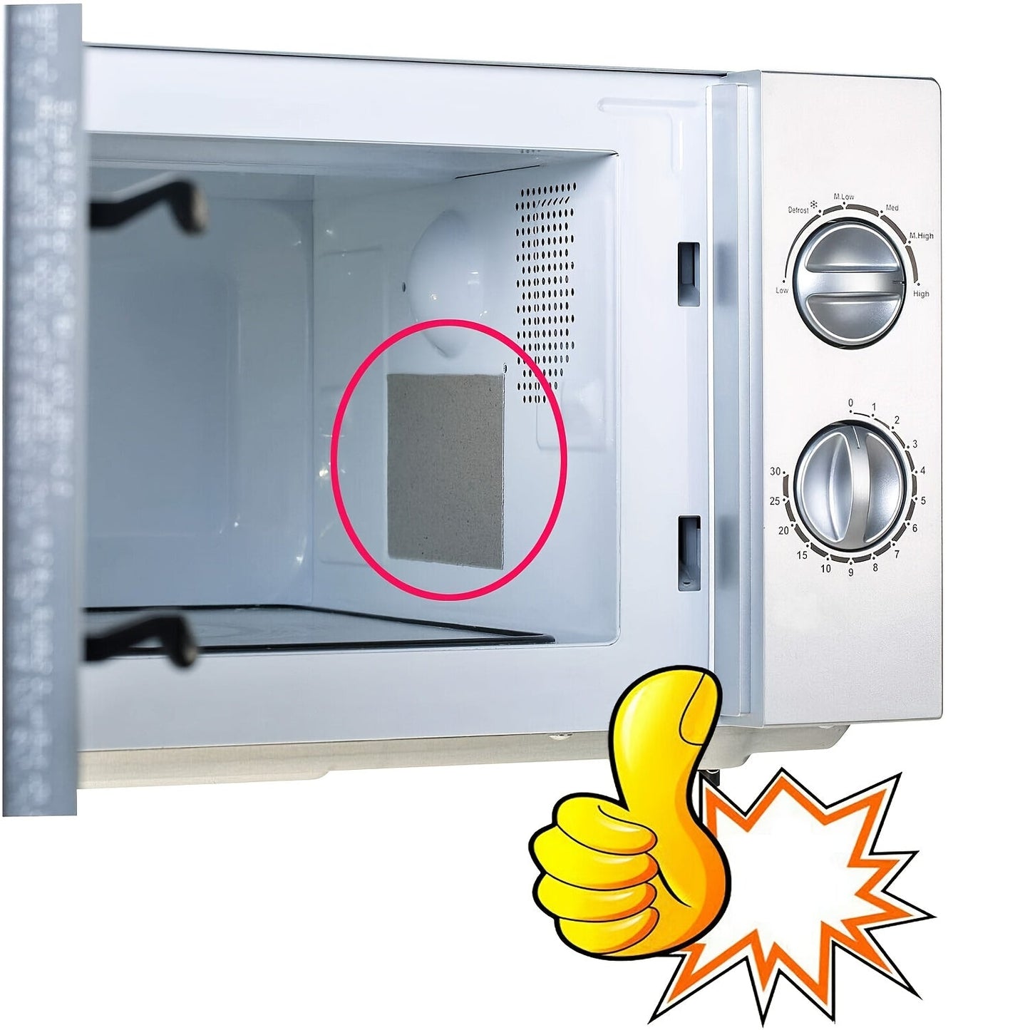 1. Пара крышек волновода из слюды для Frigidaire 5304464061, запчасти для ремонта микроволновой печи
2. Микаовые пластины, одобренные для контакта с пищей, совместимые с Frigidaire 5304464061