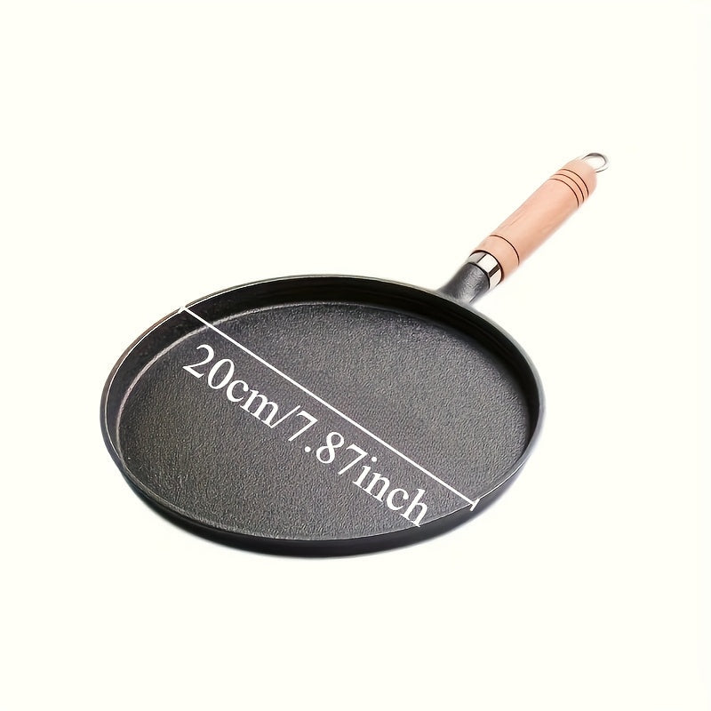 Top-Selling One Piece Premium 19.99cm Cast Iron Skillet - Non-Stick & Simple to Clean, Great for Delicious Omelets with Vegetables & Shrimp - Safe for Dishwasher, Excellent for BBQs & Outdoor Cooking, Convenient Grilling Accessory|Compact & Easy-Cleaning