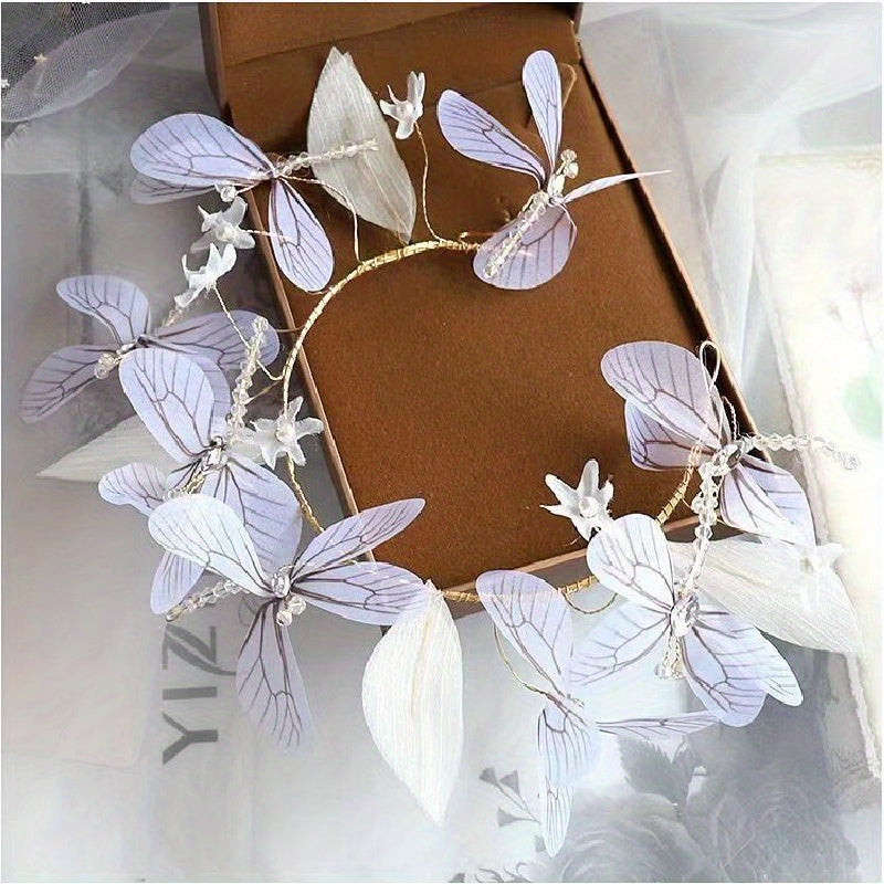 Stylish headband adorned with butterfly design, perfect for parties, cosplay, and adding a touch of elegance to any outfit. Ideal hair accessory for women.