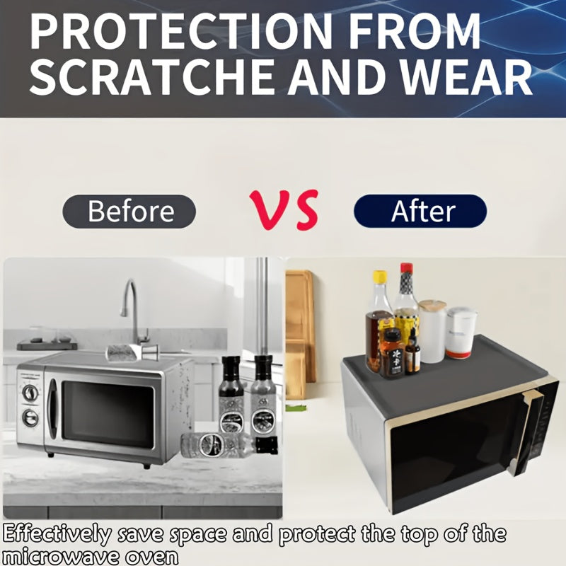 Protect your microwave with this silicone top protector. It is non-slip and prevents scratches and dust. Keep your kitchen organized with this 43.18cm x 11.5" cover.