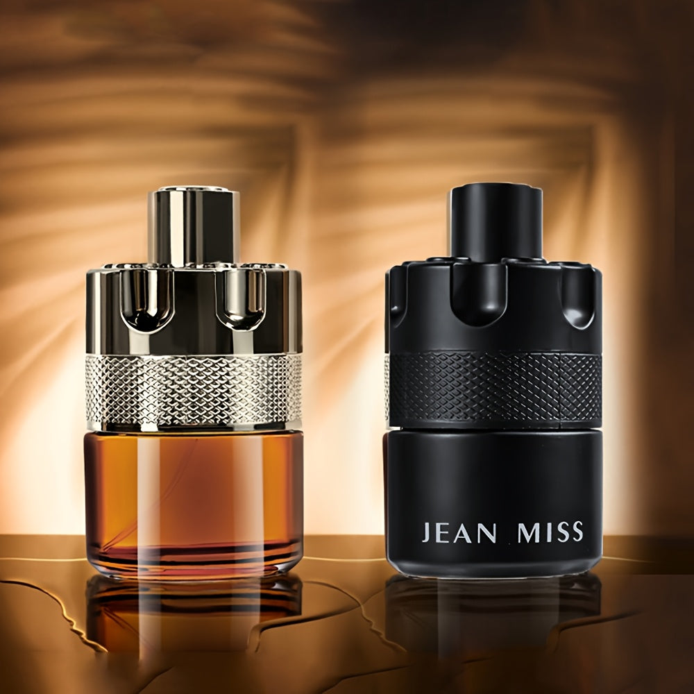 Jean Miss Men's Fragrance: Woody 100ML scent with fresh notes, 5-15% concentration, perfect gift for boyfriend or father.