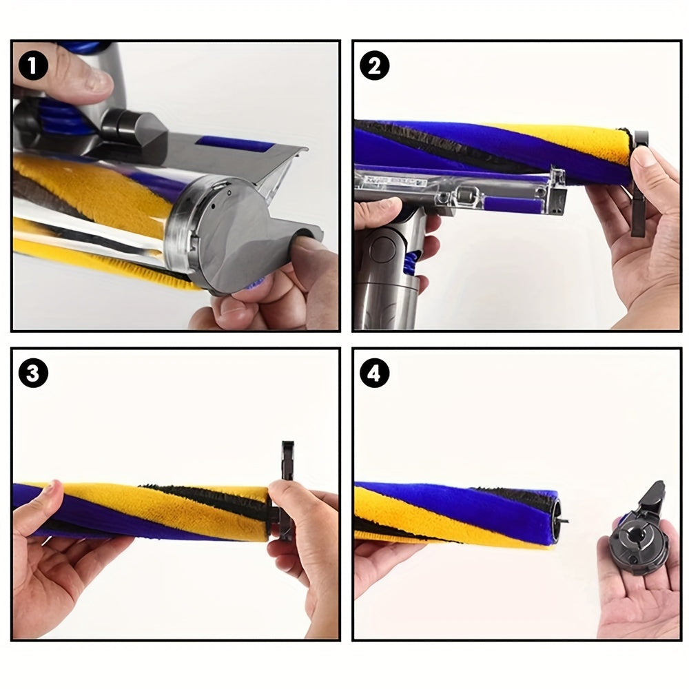 Soft brush roller bar replacement for Dyson V12Slim, V15Slim, V8Slim, V10Slim, SV18, SV20, SV22 vacuum cleaner - soft roller accessories - 1 piece.