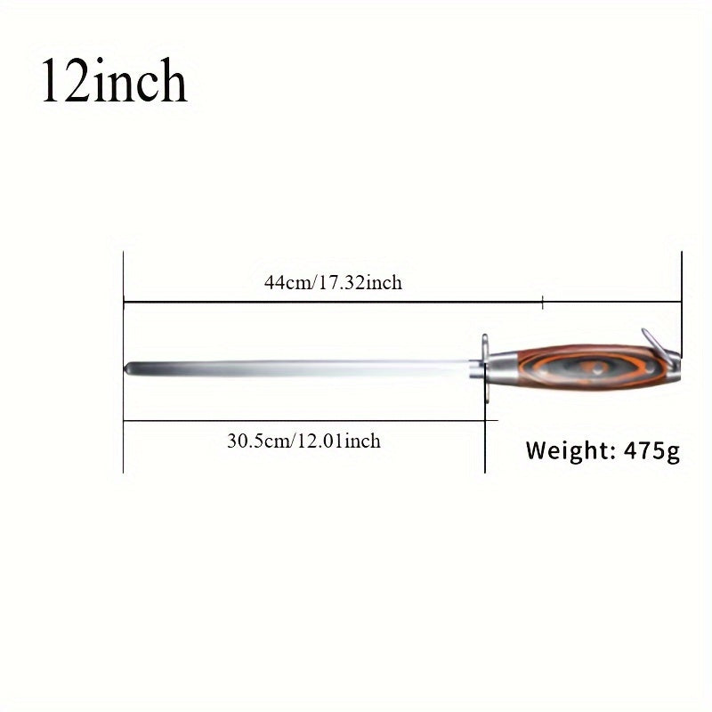 Manual Professional Stainless Steel Knife Sharpener with Extra Fine Grit Sharpening Rod, Segmented Fixation, and 245 Thread Precision - Convenient Kitchen Tool for Sharpening Knives Without Electricity.