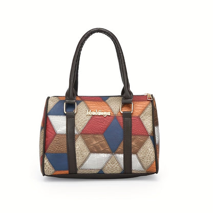 5 fashionable patchwork crossbody handbags, perfect for commuting and office use.