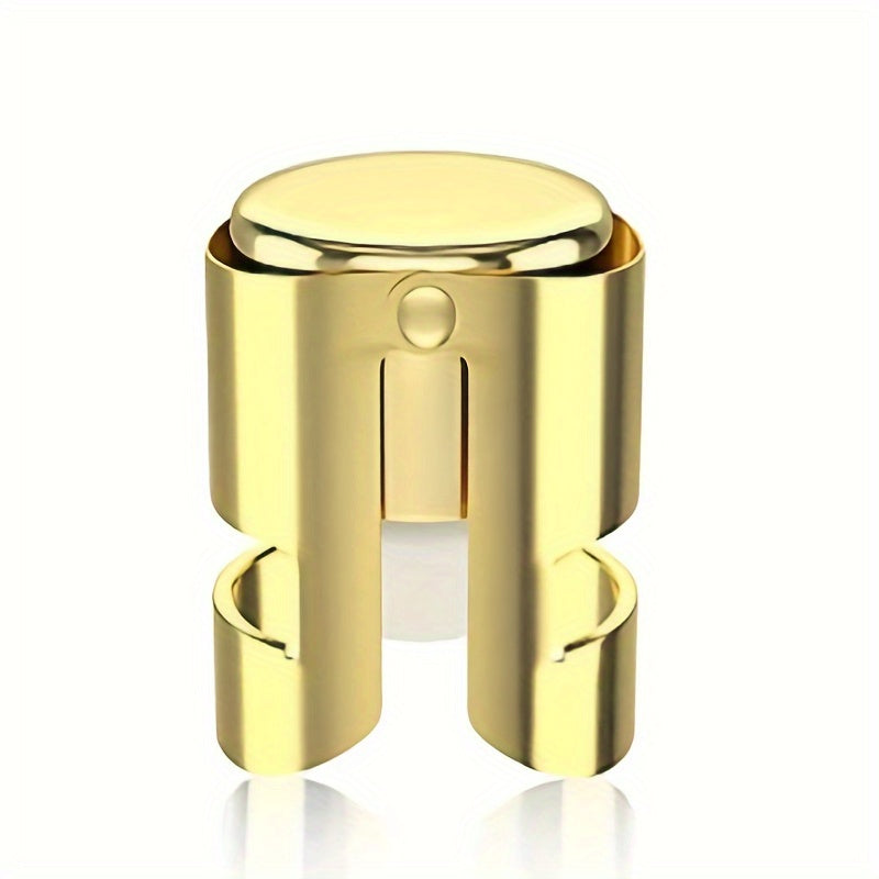 Stainless steel Champagne stopper for preserving freshness in Champagne and sparkling wine.