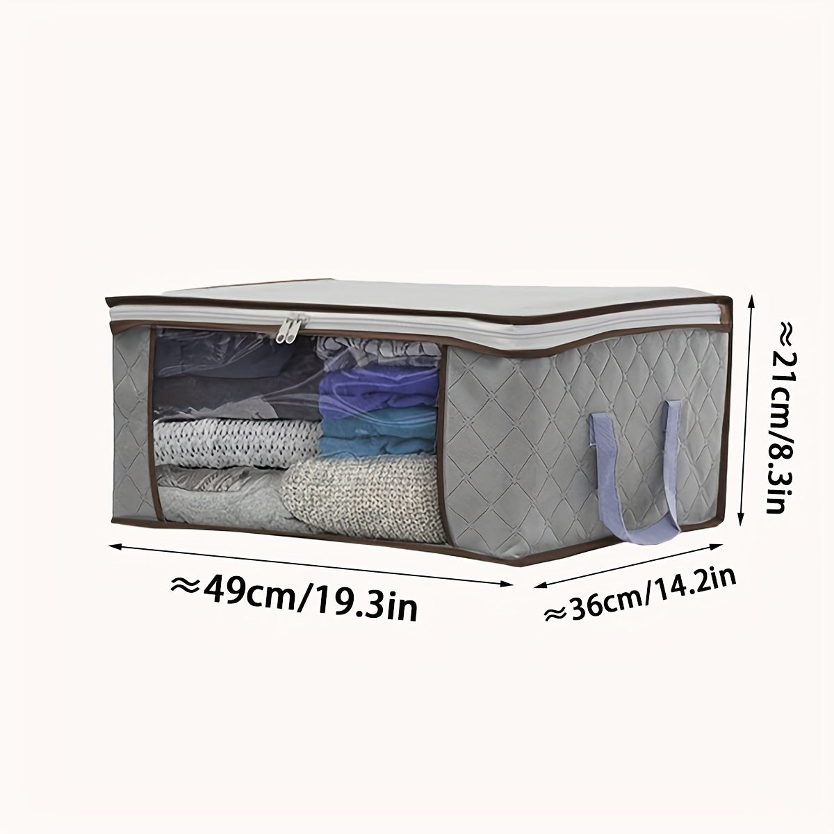 Unwoven Wardrobe Storage Bag for Quilts and Clothing, Sealed Dust-Proof Organizer, Collapsible Christmas, New Year, and Valentine's Day Gift Box