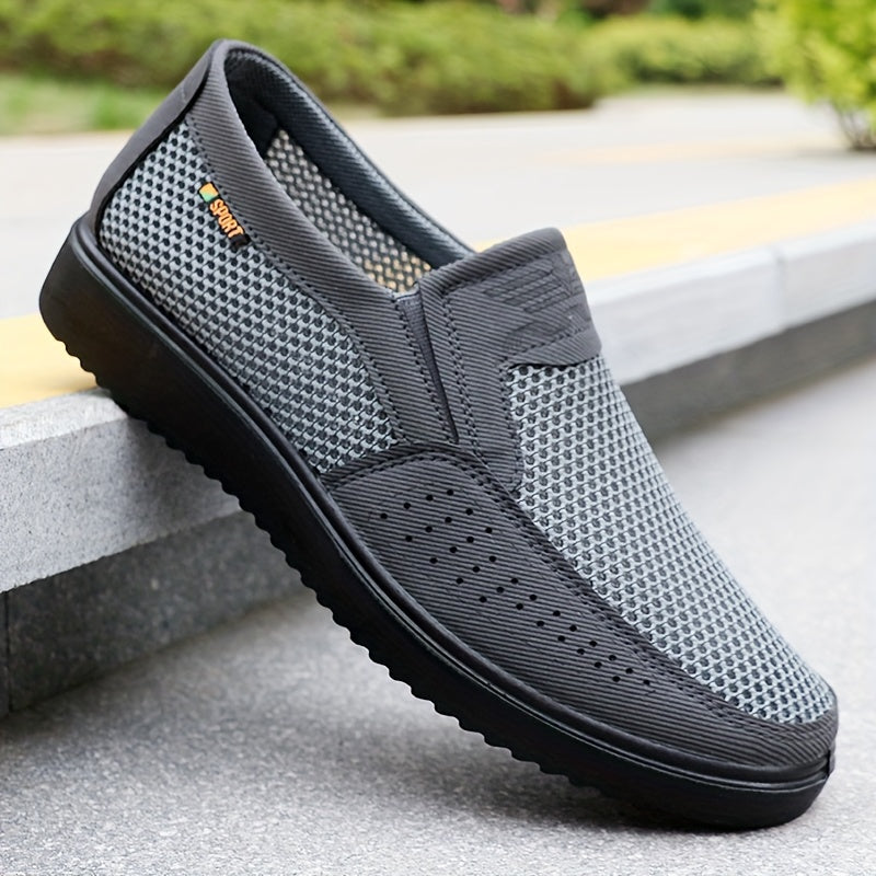 Men's breathable casual loafers - slip-on comfort for everyday wear in spring, summer, and fall.