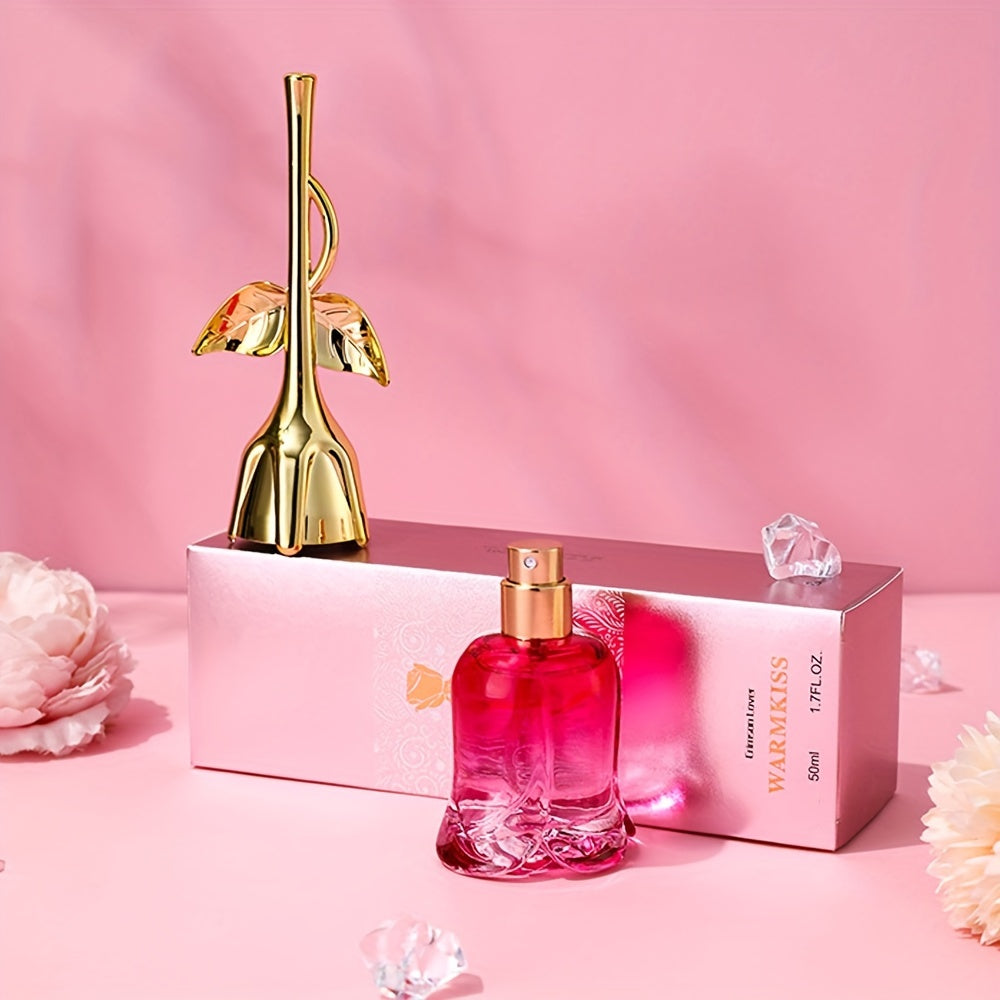 50ml Midnight Rose Women's Light Perfume with a fresh, natural and unique floral fragrance, ideal as a gift for a girlfriend.