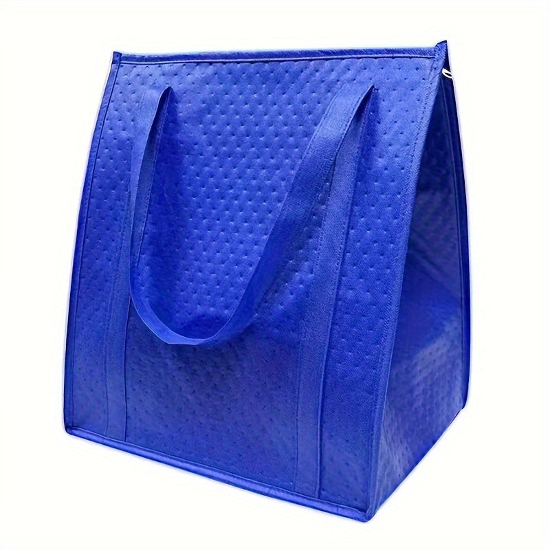 Stay prepared for any outing with our 1pc Versatile Insulated Shopping Bag. Featuring a convenient ice pack and sturdy handles, this bag is perfect for keeping hot or cold foods fresh. With a large capacity and durable non-woven fabric, it's ideal for