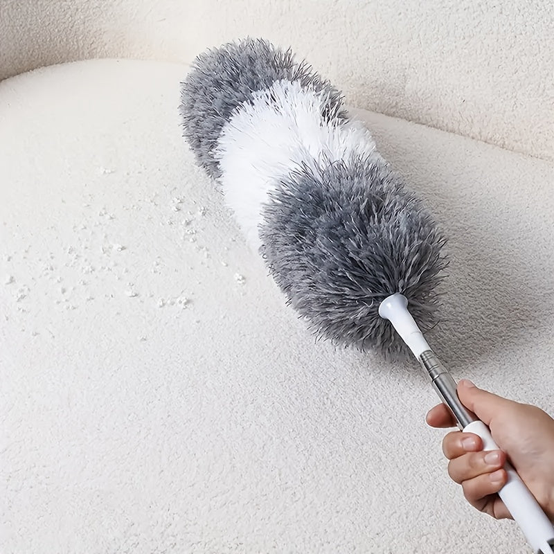 Ideal for the holidays, this versatile microfiber duster has an extendable handle and bendable head, making it perfect for cleaning high ceilings, furniture, cars, and outdoor spaces. It is reusable and washable, making it a practical and thoughtful gift.