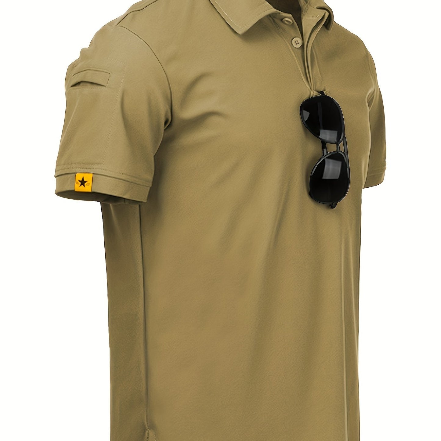 Men's Short Sleeve Golf T-shirt for Business and Outdoor Sports