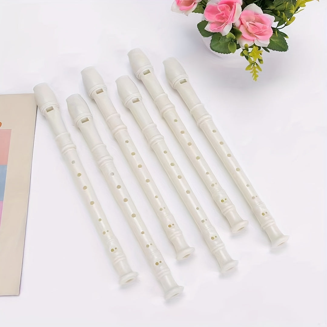 1pc Plastic Flute with 8 holes, versatile music equipment for educational purposes. Comes in multiple colors. Eid Al-Adha Mubarak!