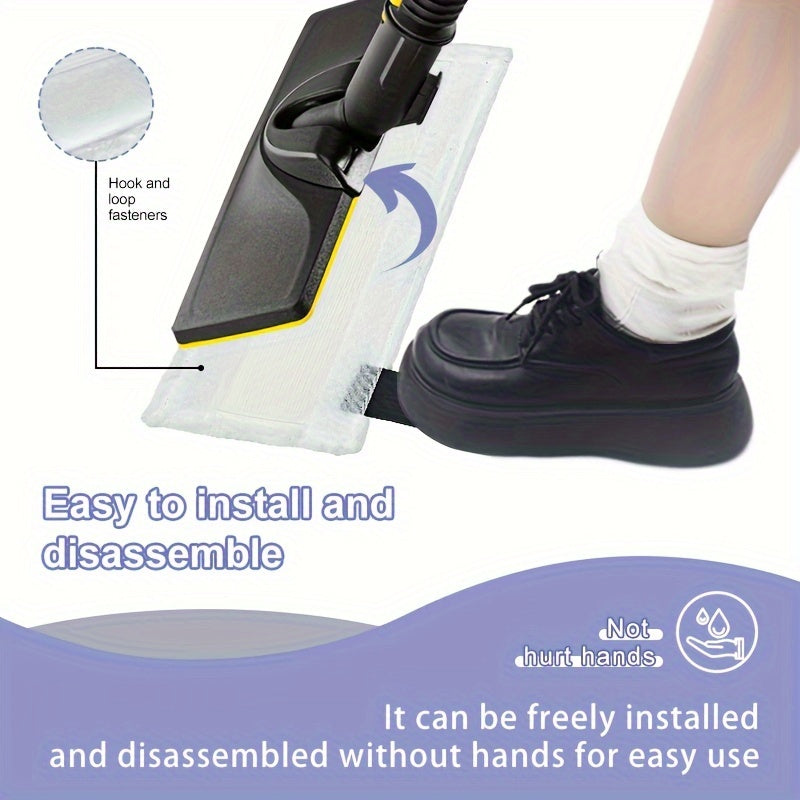 Replace worn-out pads on your Karcher sc1/sc2/sc3/sc4/sc5 Steam Mop with Yuunaie's 2/6/10pcs Replacement Pads. These pads are easy to clean, have strong water absorption, and are perfect for deep cleaning your kitchen and bathroom floors. Upgrade your