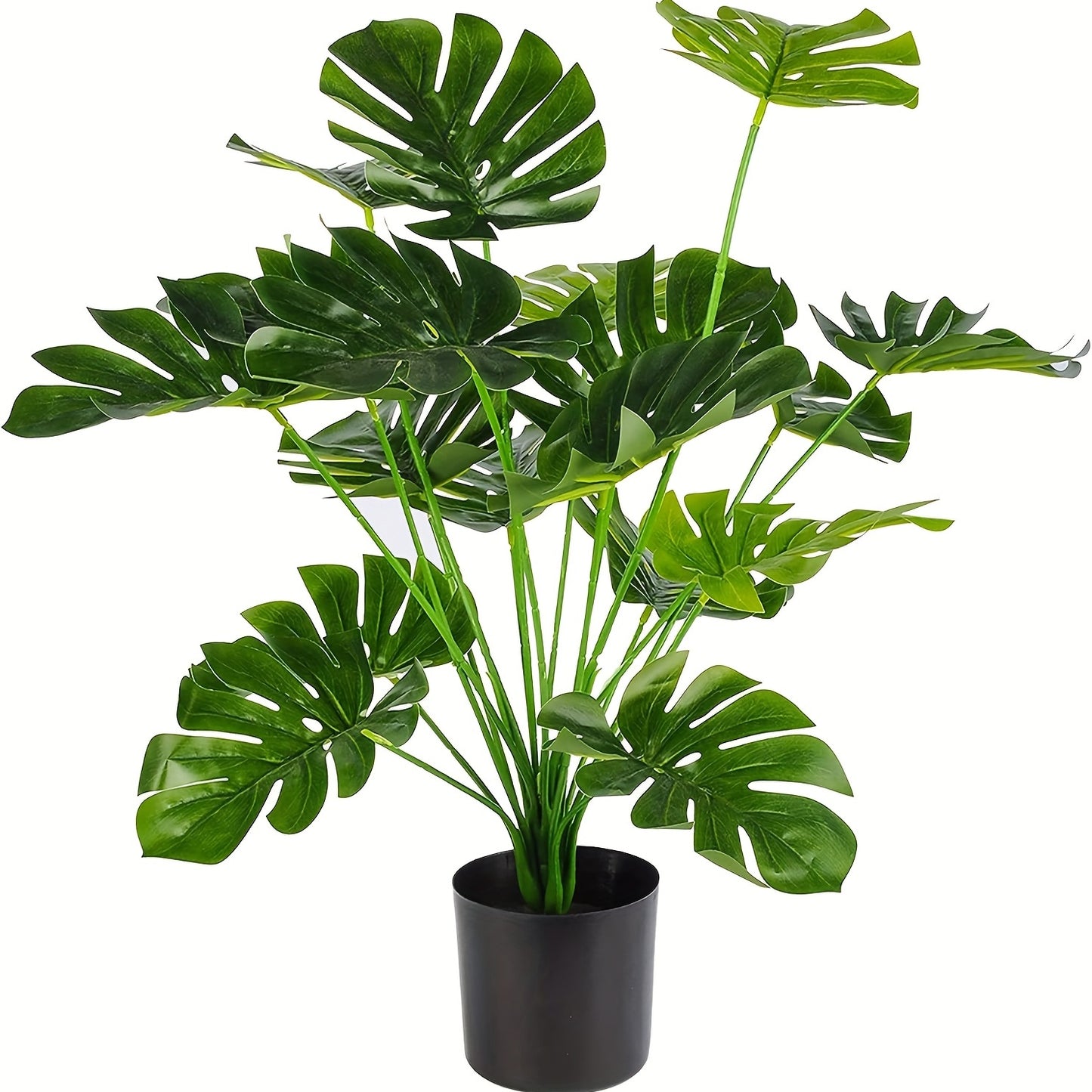 1 small artificial floor plant for home and office decoration - indoor artificial plant without flowers.