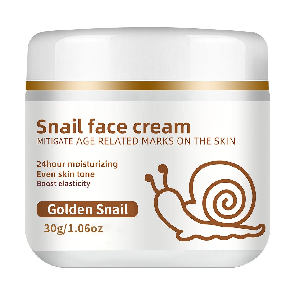 ZERELLE Snail Face Cream 60g - Hypoallergenic, Moisturizing cream for all skin types, with Hyaluronic Acid, Retinol, Vitamin C & E, Glycerin - Youthful skin care, Non-Sticky, 24-Hour