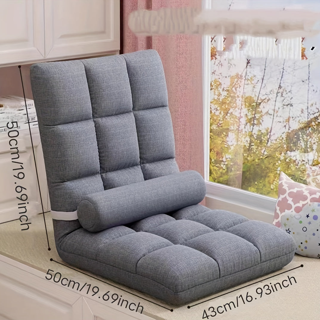 Modern Waterproof Cushion with 5-Level Adjustable Support for Living Room & Study - Soft and Cozy Seat Pad, No Electricity Required, Sturdy Plastic Build.