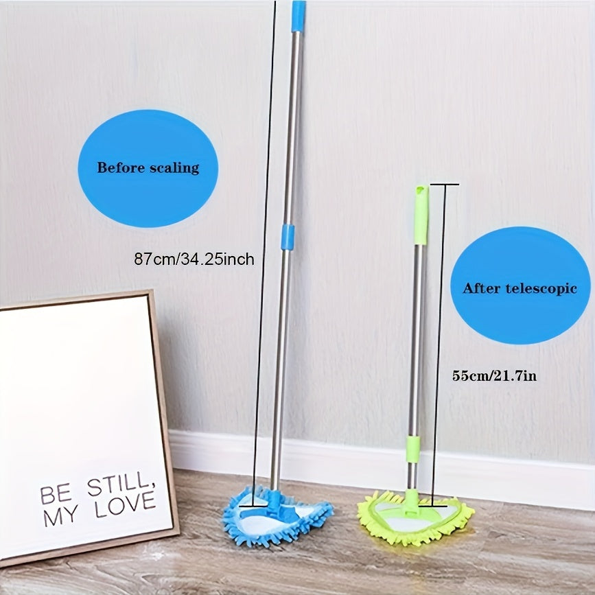 Versatile mop with a 360° rotating head and extendable handle - great for cleaning walls, ceilings, and cars. Perfect for maintaining a clean home in bedrooms, bathrooms, and outdoor areas.