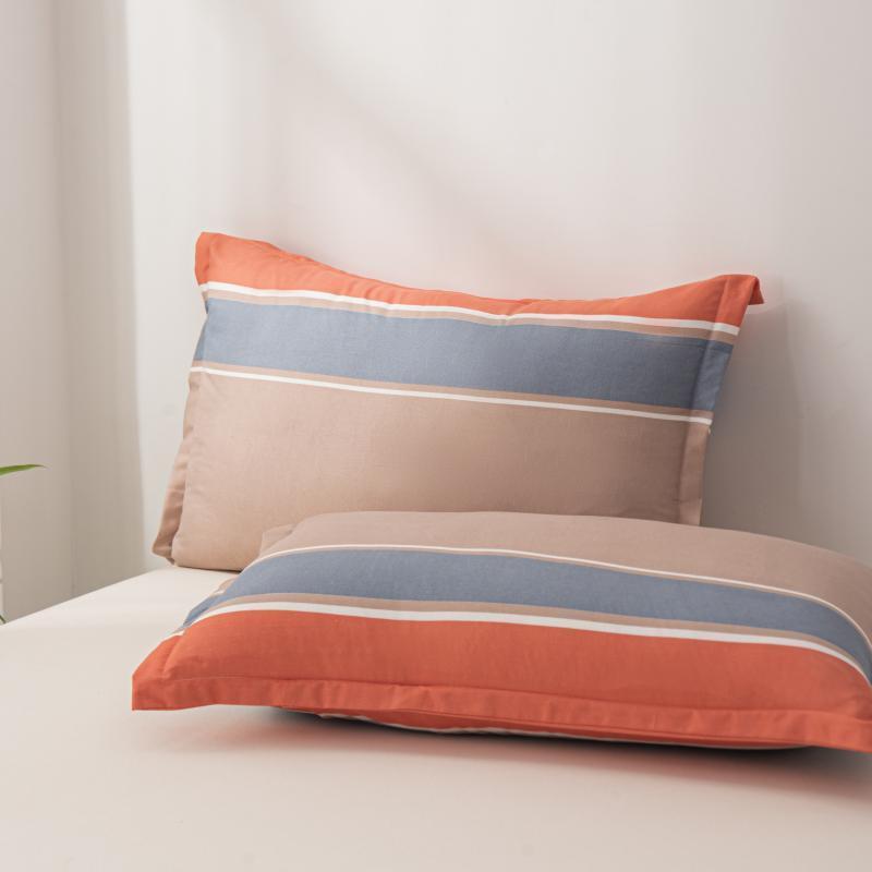 Set of 2 high-quality pillowcases with a soft sanded finish, featuring plant, plaid, floral, and geometric prints. Pillowcases do not include pillow core.