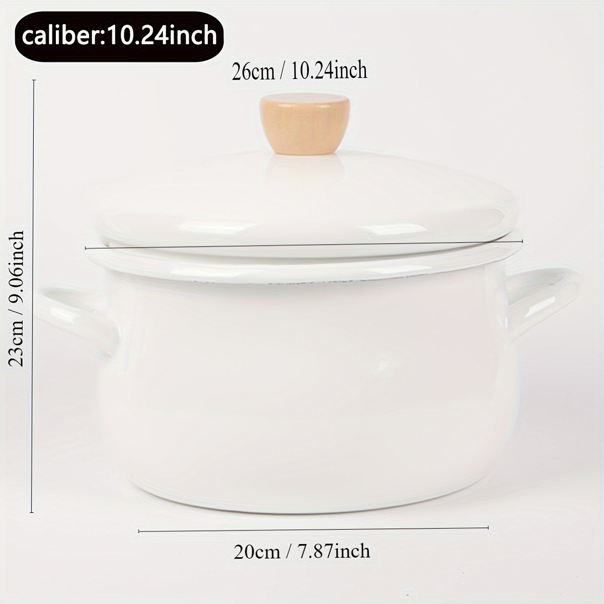 This multifunctional non-stick pot is made of high-quality enamel and is 1pc thick. It can be used as a soup pot, boiling pot, or stewing pot with various large capacity options available. Perfect for use in restaurant kitchens or outdoor cooking, this