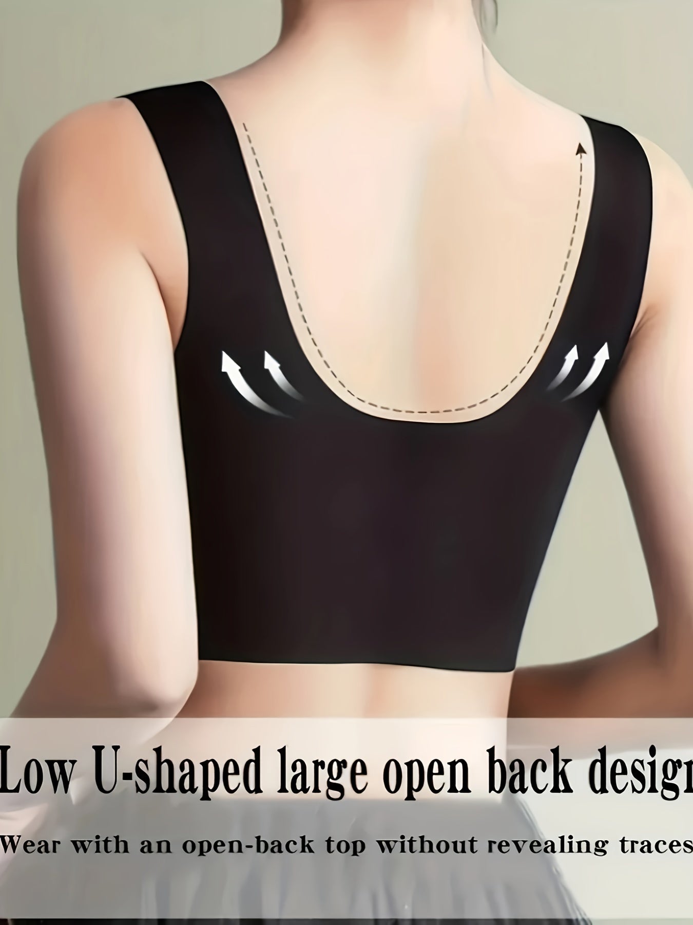 5 Wireless Push Up Bras with Contrast Mesh, Comfortable and Breathable Women's Lingerie