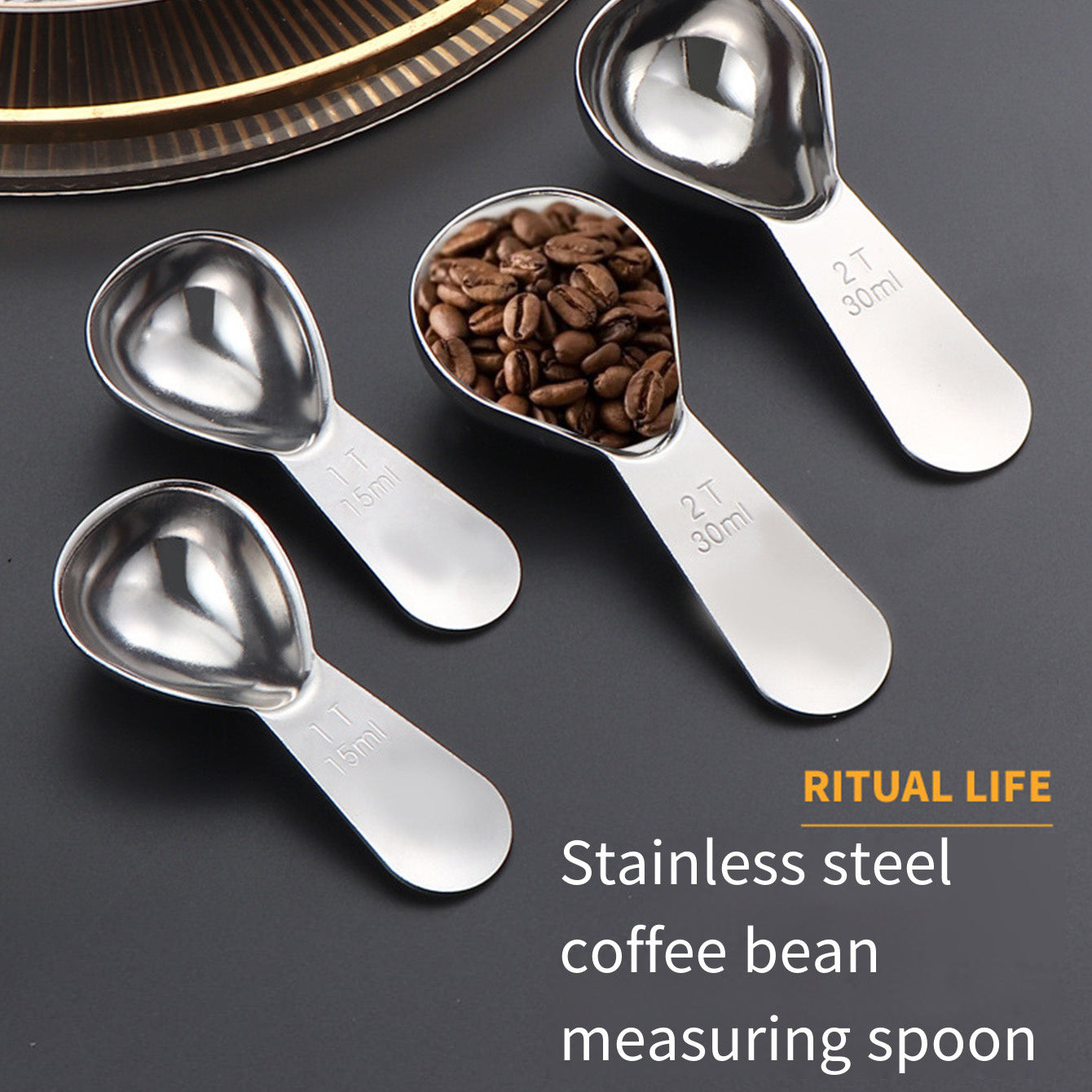 On Black Friday, snag a stainless steel coffee spoon with a scale, a 30ml coffee/powder measuring spoon, and a 15ml baking spoon at a great price.