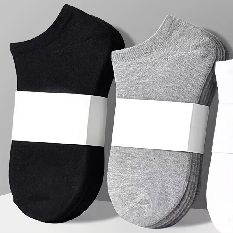 10 pairs of breathable and lightweight unisex ankle socks.