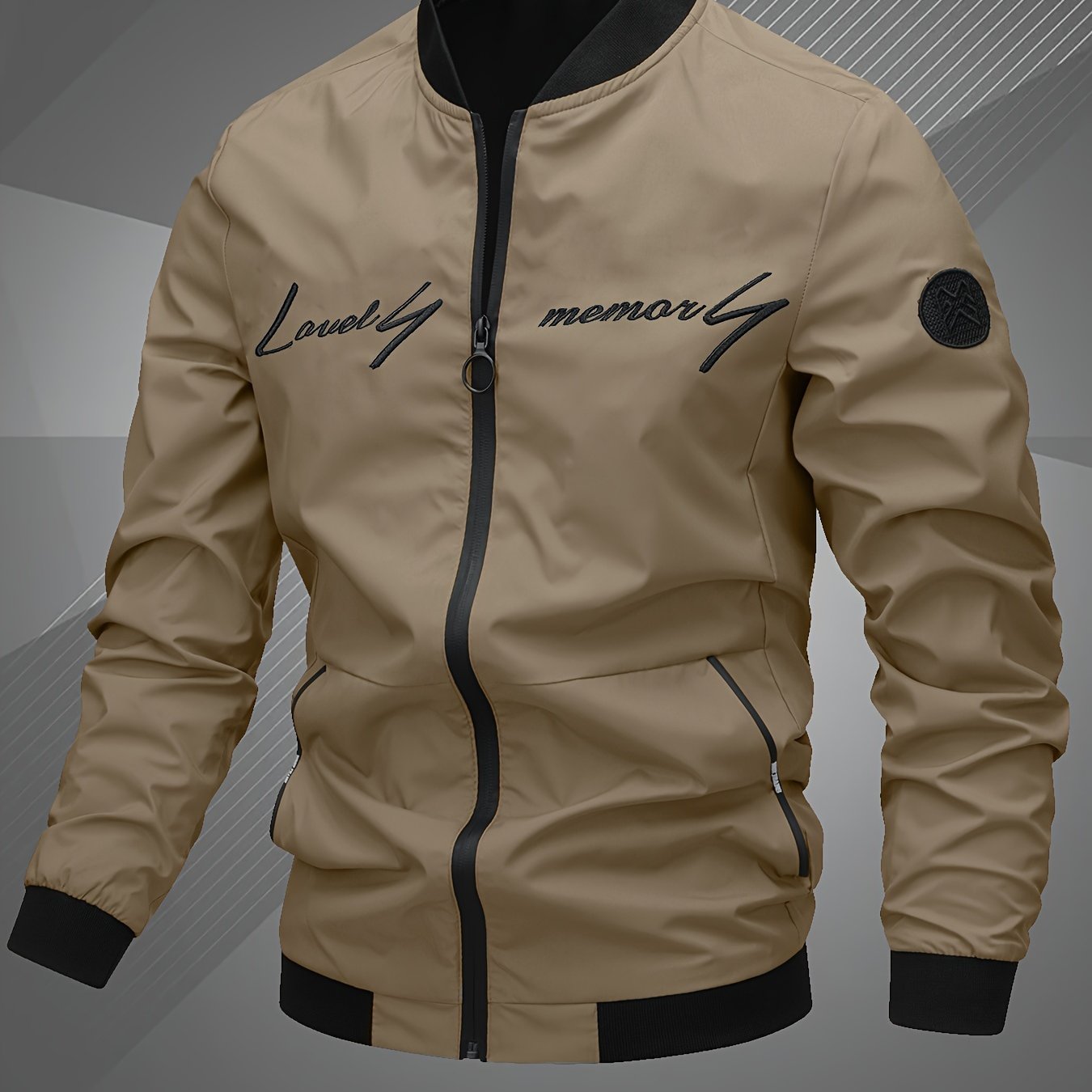 Top sellers: Men's bomber jacket with letter embroidery