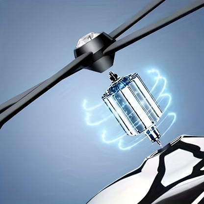 AAZRZRZ Solar-Powered Helicopter Car Air Freshener made of Aluminum Alloy with Long-Lasting Natural Fragrance for Men and Women.