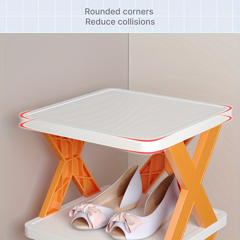 A Convenient Multi-Layer Shoe Rack with Space-Saving Foldable Design - Simple Assembly, Suitable for Any Room