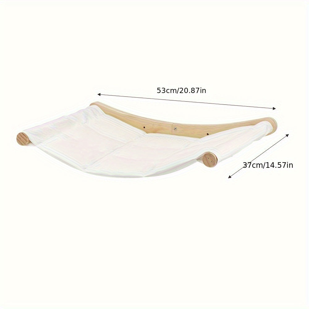 Polyester hanging cat hammock for resting and relaxation, suitable for cats.