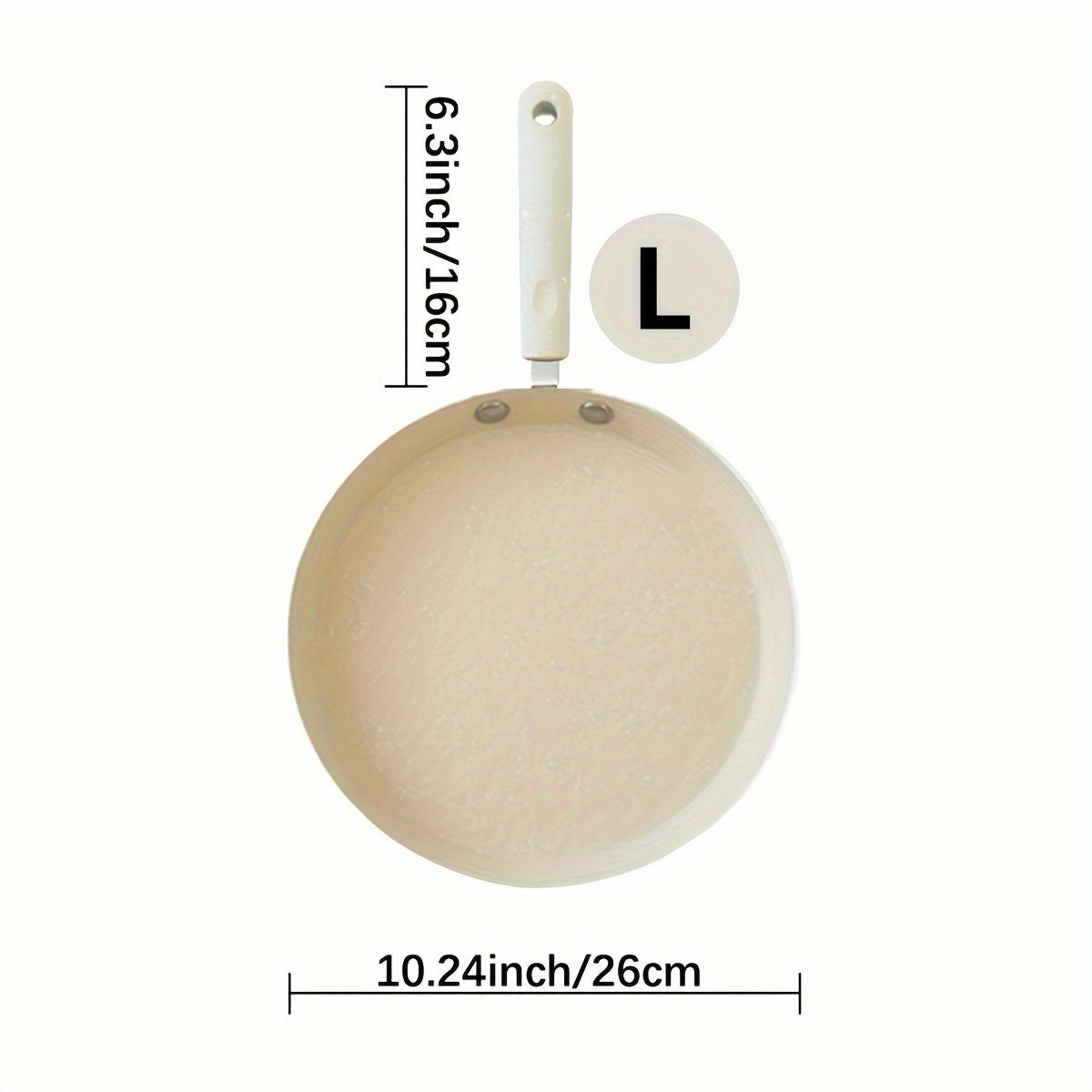 This Nonstick Crepe Pan Set features a Beige Maifan Stone construction with a durable Wooden Handle. Suitable for use on Electric Coil, Gas Stove, and Induction Cooktops, this Dishwasher Safe Aluminum Pancake Skillet does not require electricity for use.