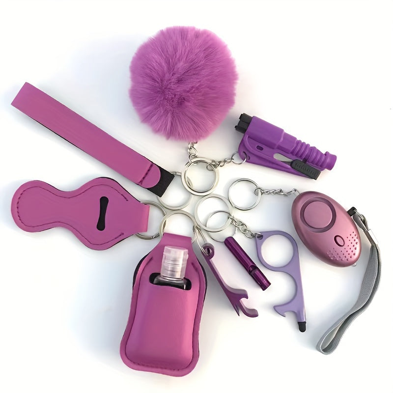 Complete Safety Set with 10 Pieces: Personal Alarm and Protective Accessories - The Perfect Birthday Gift for Women