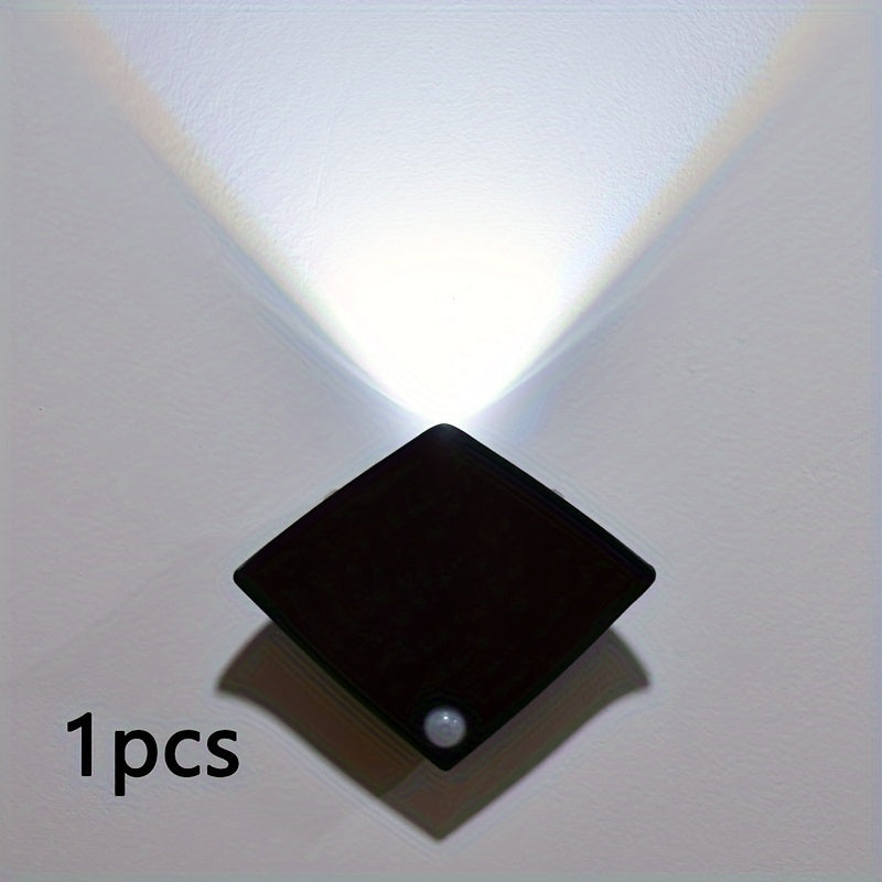 Motion sensor wall lamp for home decorating in bedrooms, porches, balconies, and corridors.